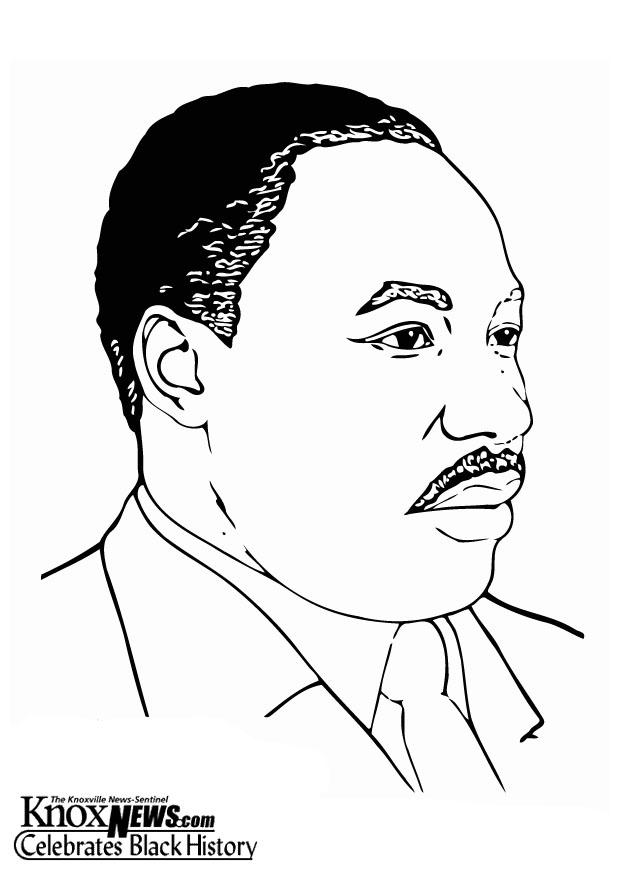 Coloriage martin luther king, jr