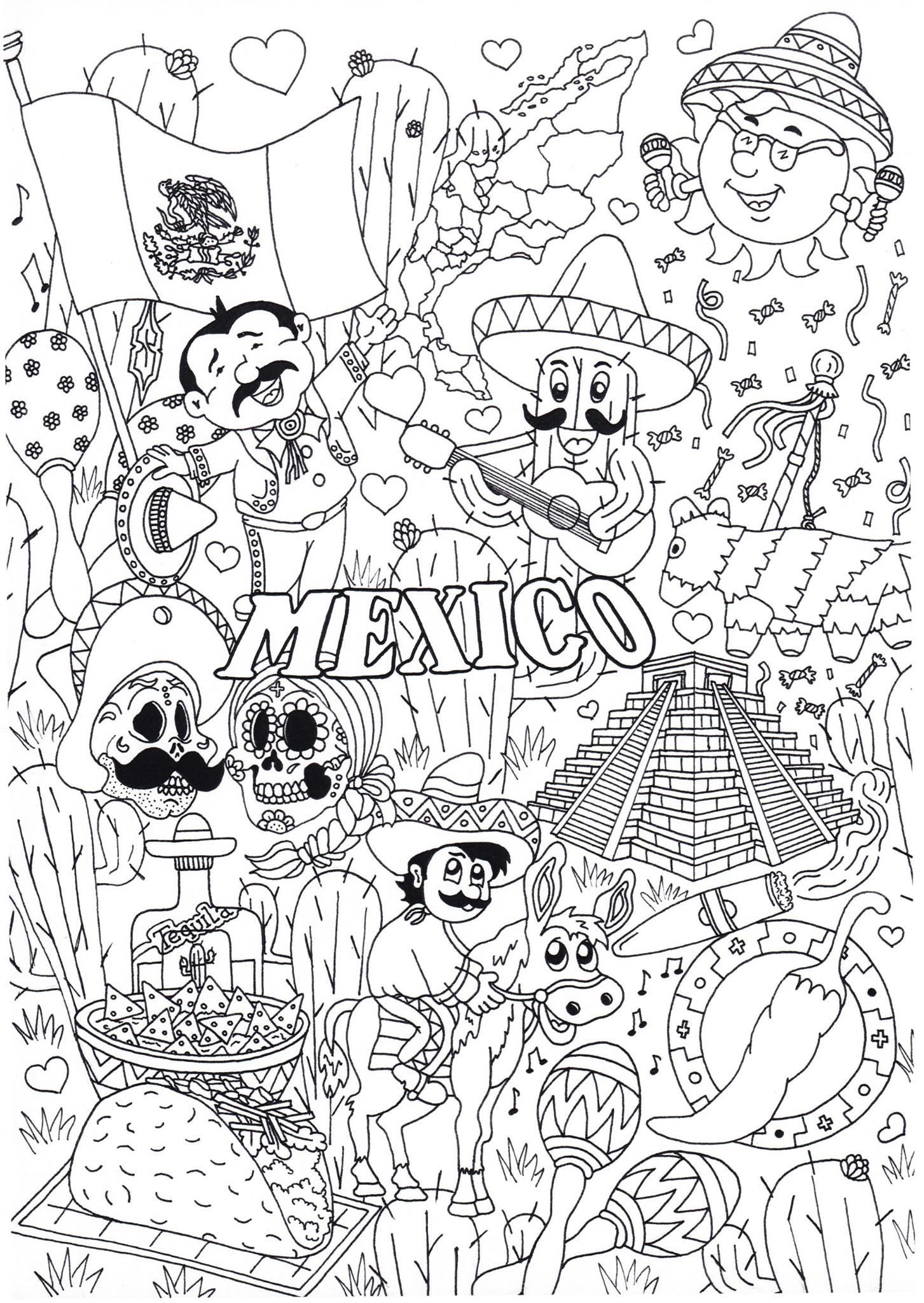 Coloriage mexique