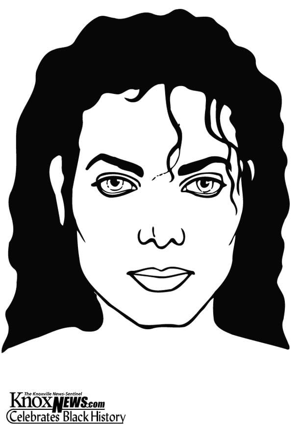 Coloriage michael jackson