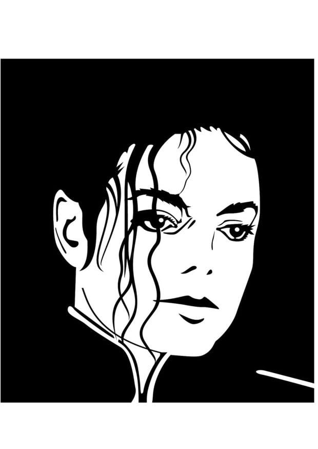 Coloriage michael jackson