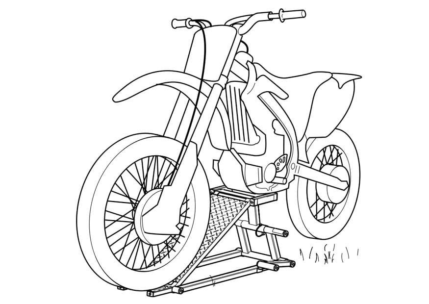 Coloriage motocyclette