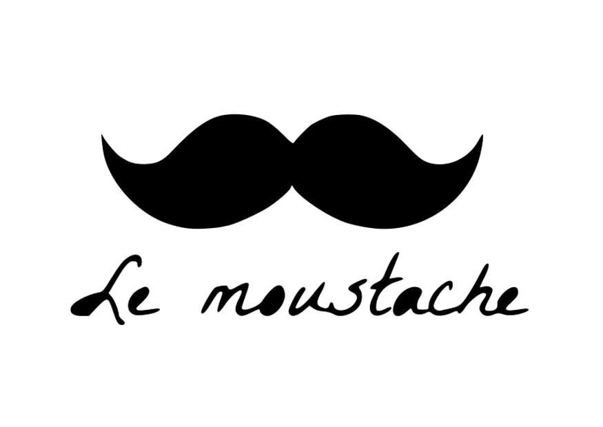 Coloriage moustache