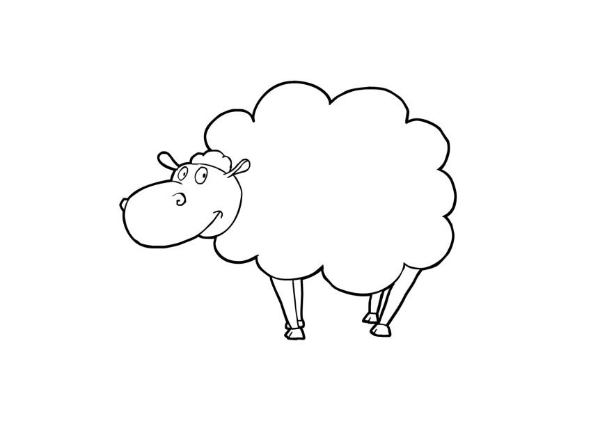 Coloriage mouton