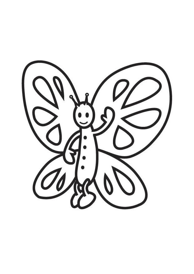 Coloriage papillon