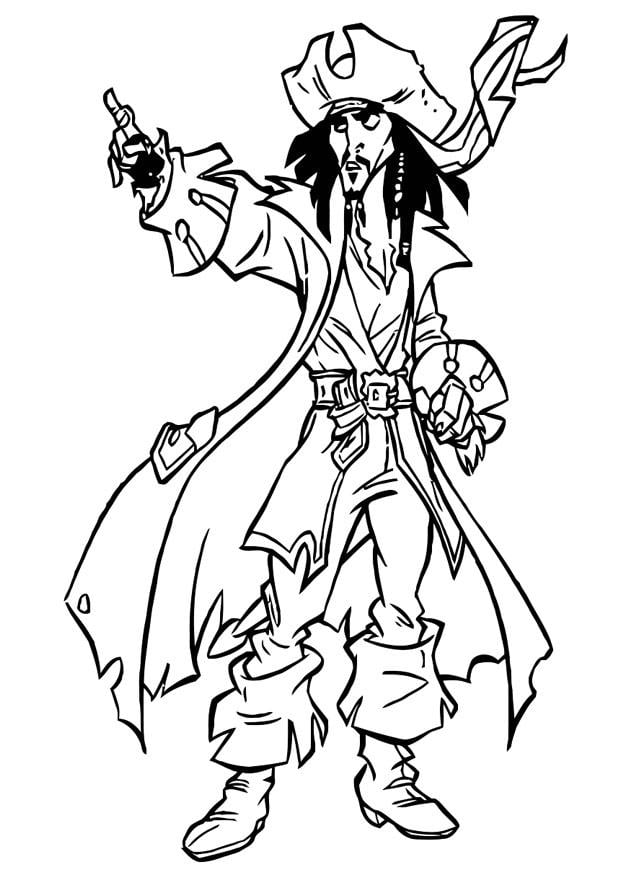 Coloriage pirates des caraA¯bes