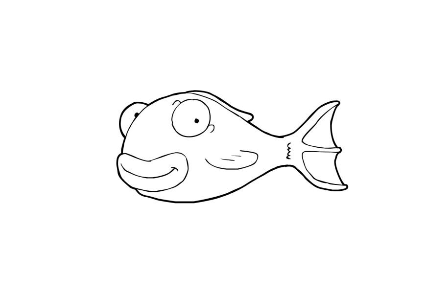 Coloriage poisson