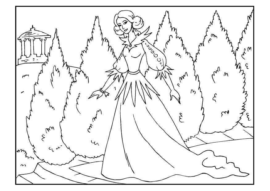 Coloriage princesse