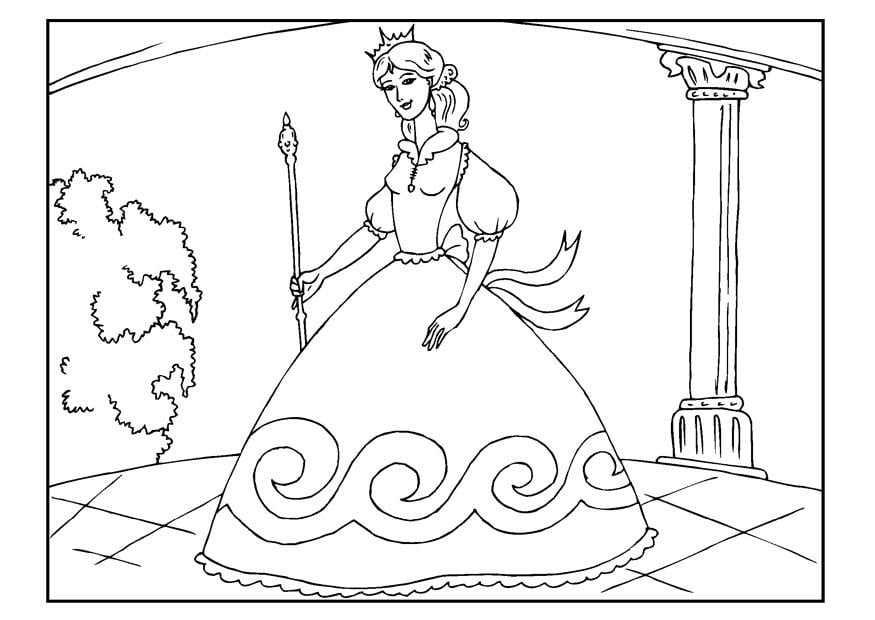 Coloriage princesse