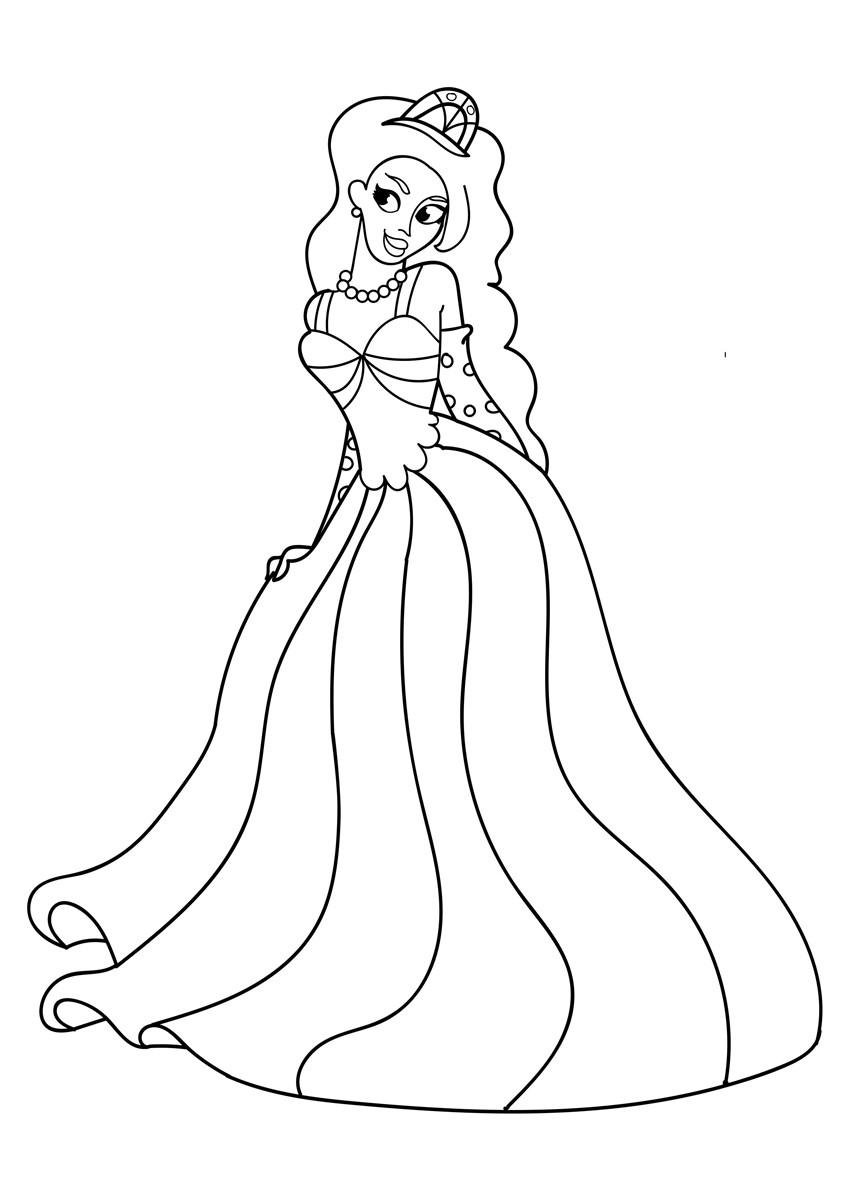 Coloriage princesse