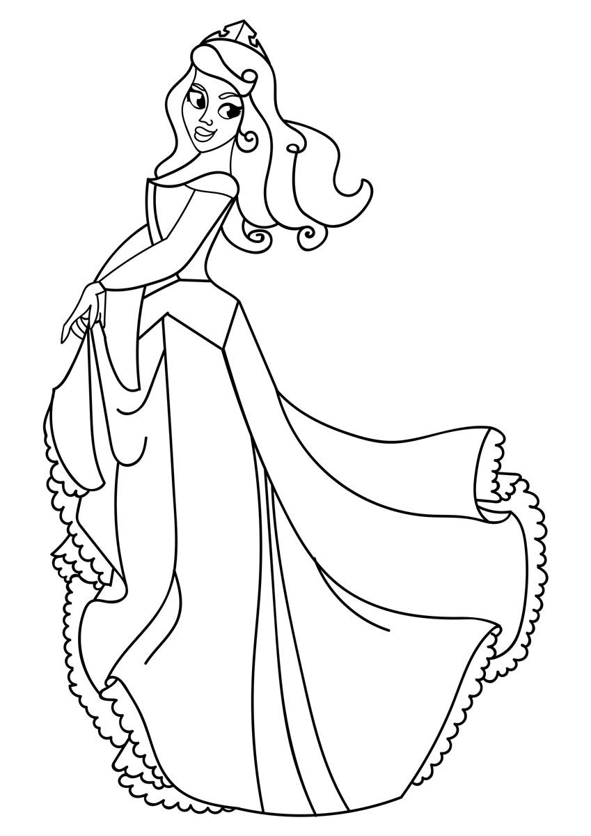 Coloriage princesse