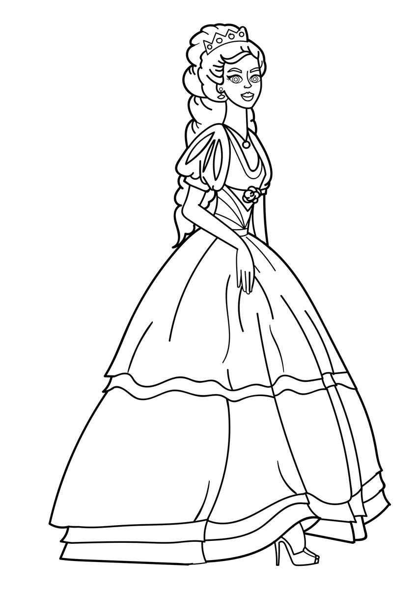 Coloriage princesse