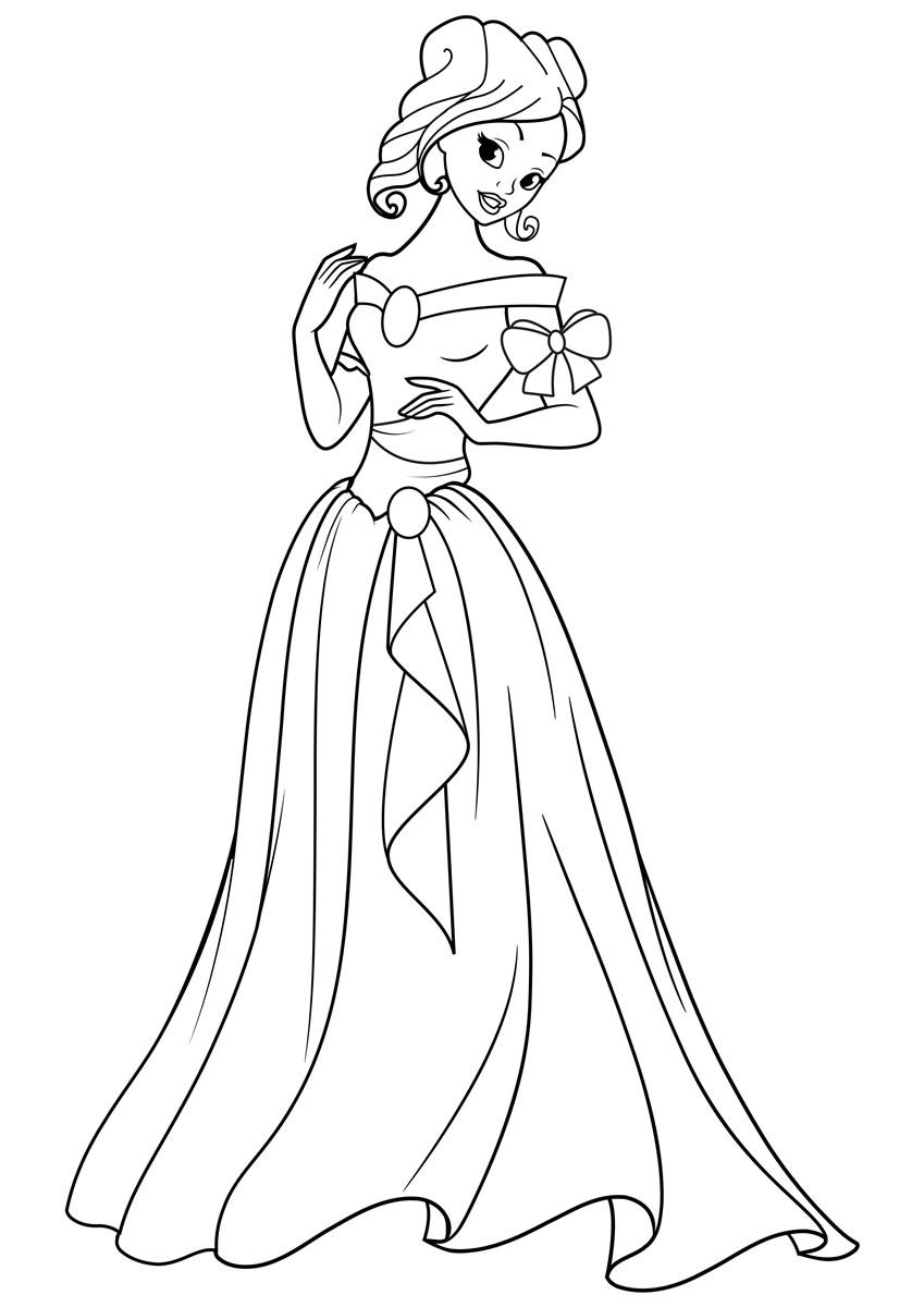 Coloriage princesse