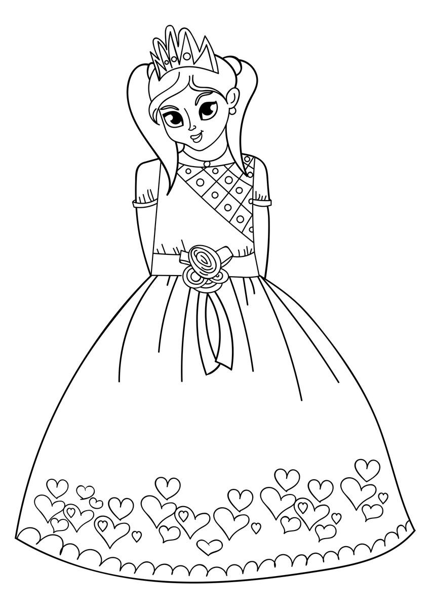 Coloriage princesse