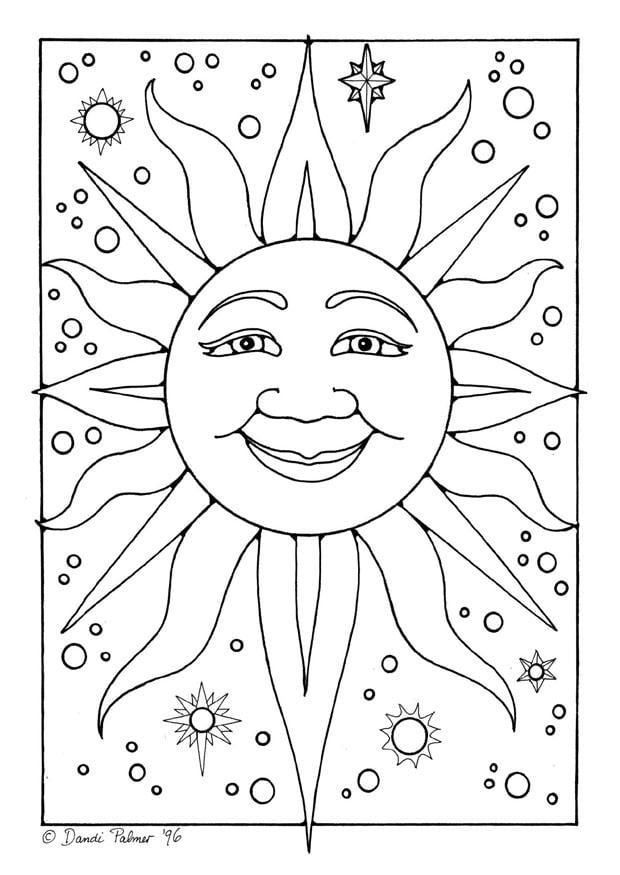 Coloriage soleil