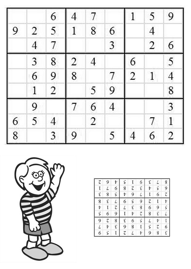 Coloriage sudoku - garA§on