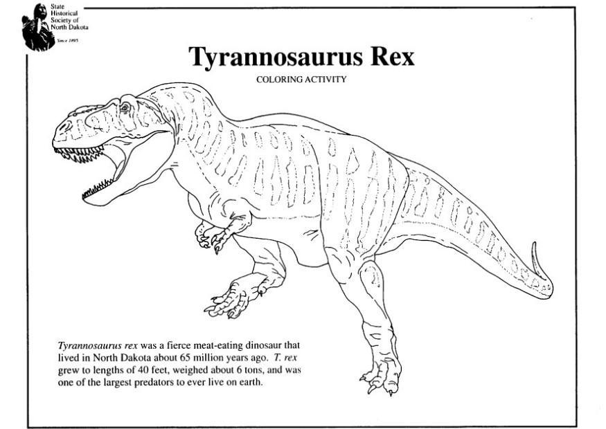 Coloriage t-rex