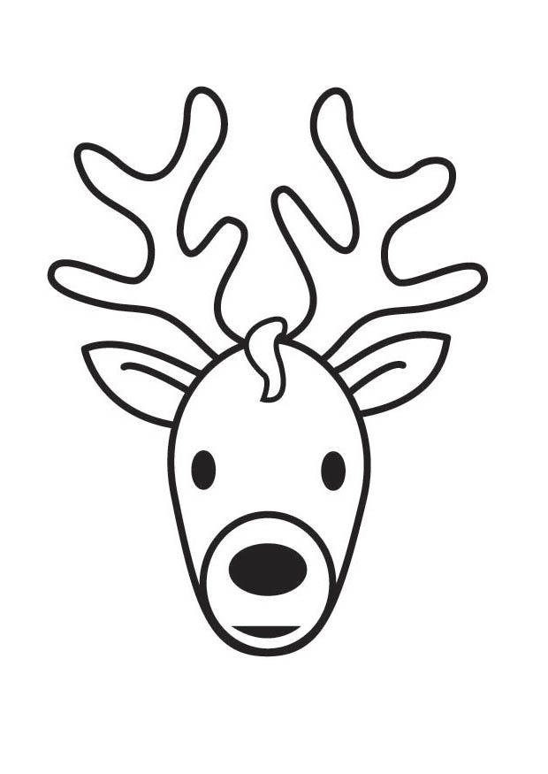 Coloriage tAªte de cerf