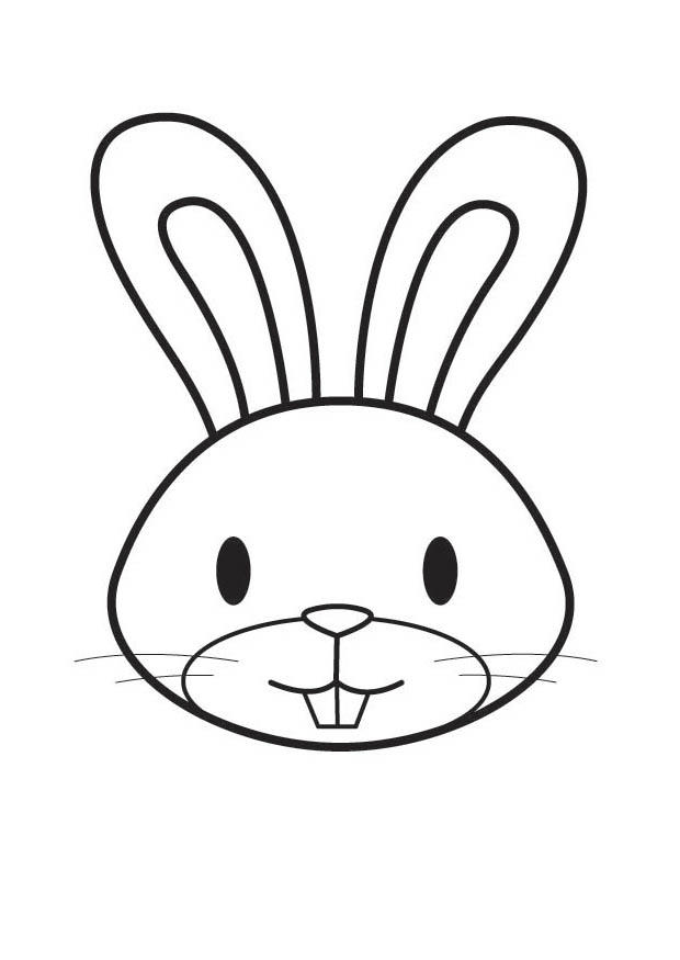 Coloriage tAªte de lapin