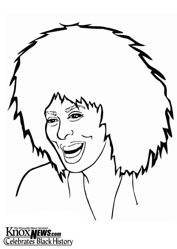 Coloriage tina turner