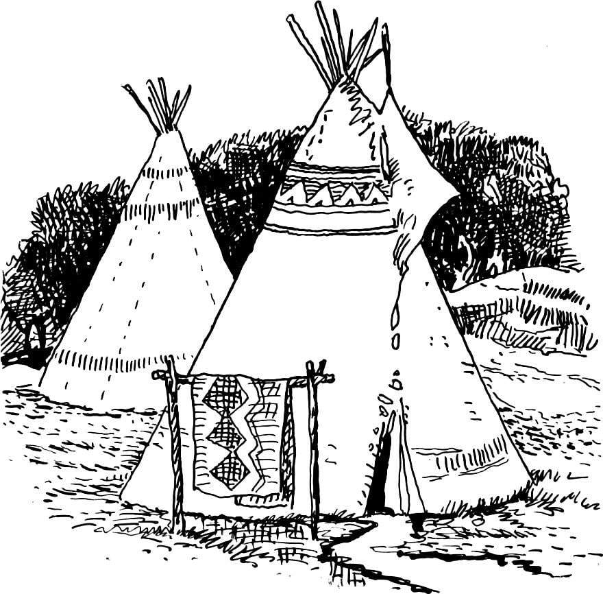 Coloriage tipi