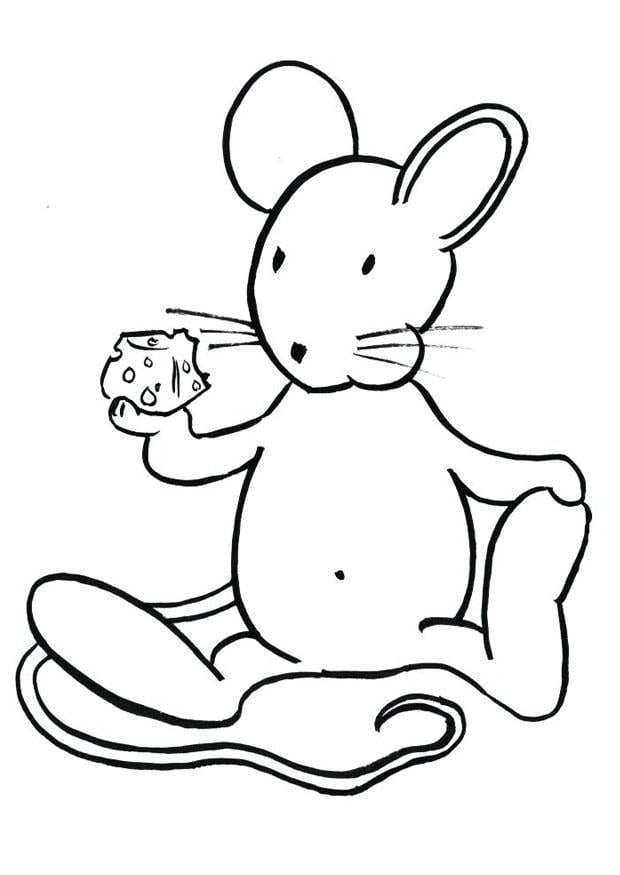 Coloriage transi, la souris