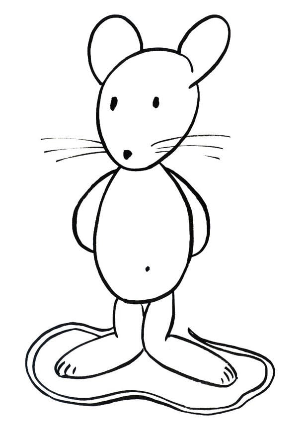 Coloriage transi, la souris