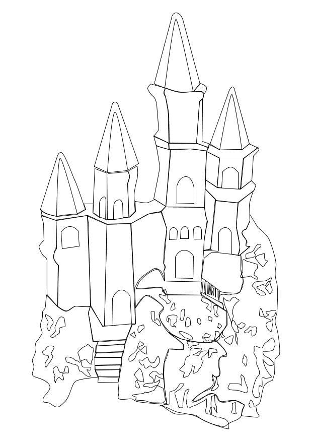 Coloriage un chateau