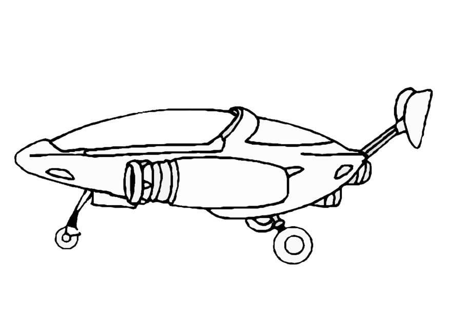 Coloriage vaisseau spatial