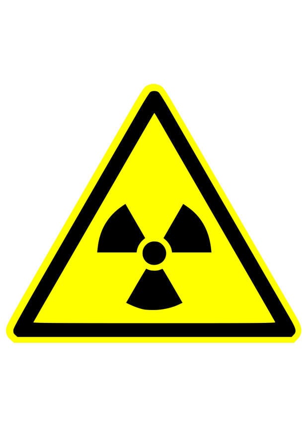 Image avertissement radioactif