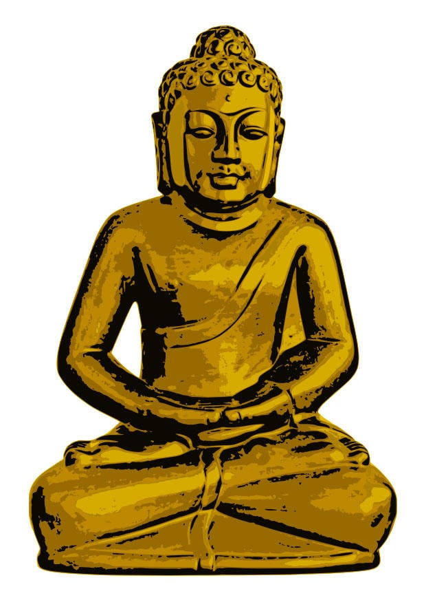 Image bouddha dor