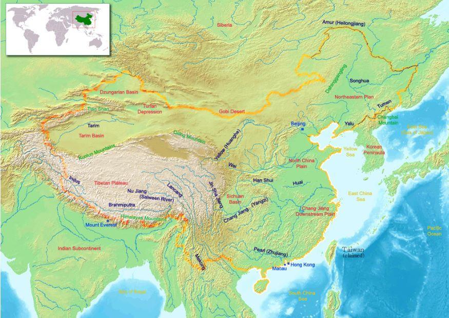 Image carte de chine