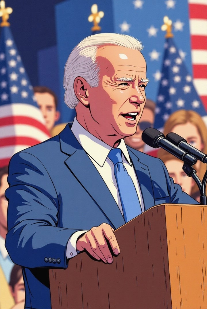 Image Le président Biden prononce un discours - Gratuit à Imprimer ...