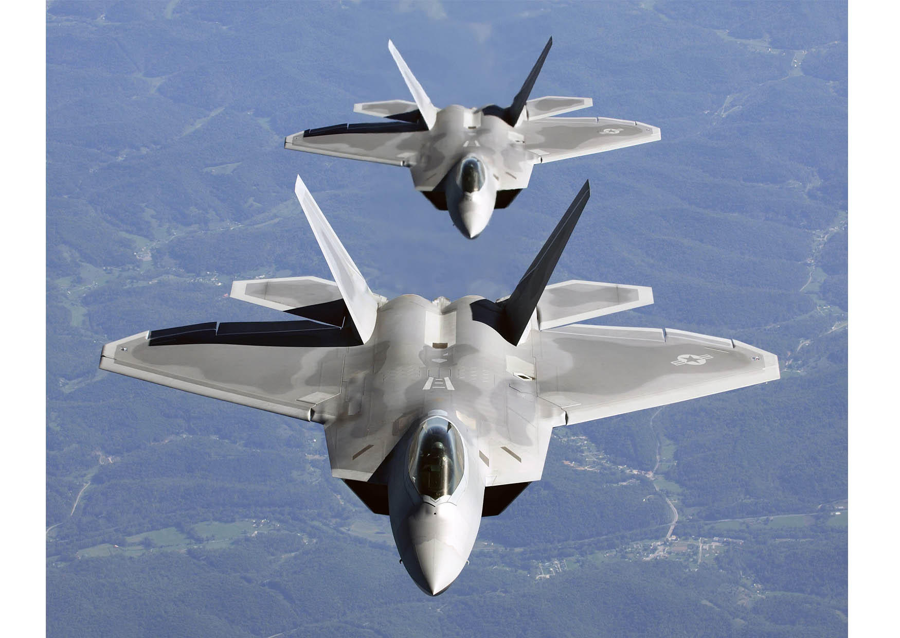 Photo f-22a raptor en formation