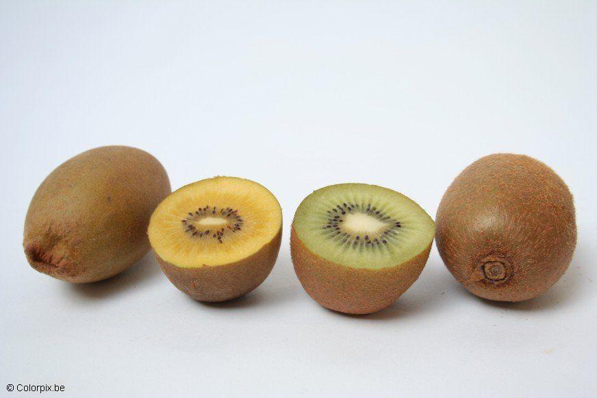 Photo kiwi jaune et kiwi vert