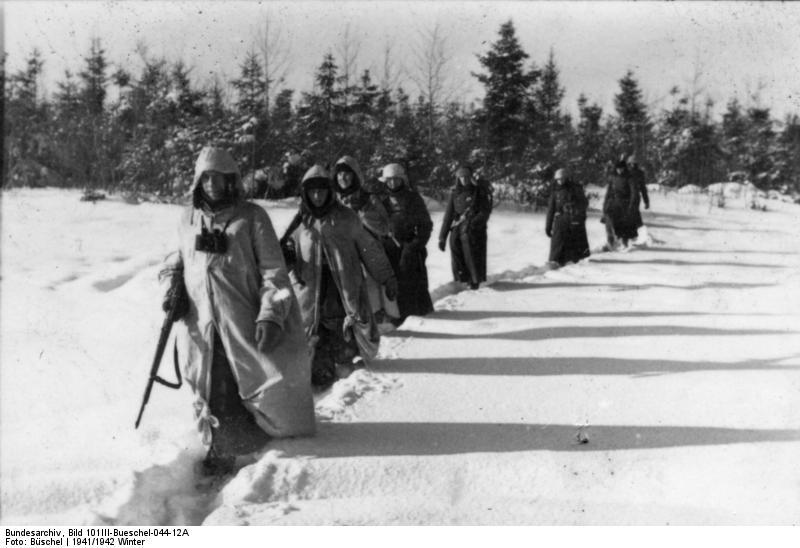 Photo la russie - soldats dans la neige