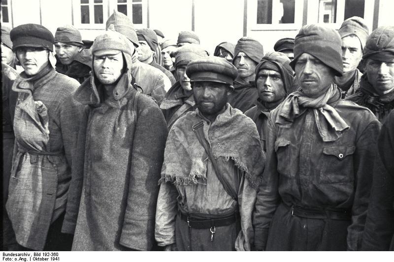 Photo mauthausen-camp de concentration-soldats russes en captivitA©