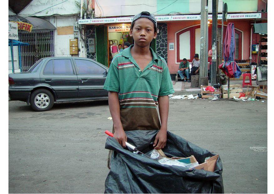 Photo ramasseur dordures, jakarta, indonA©sie