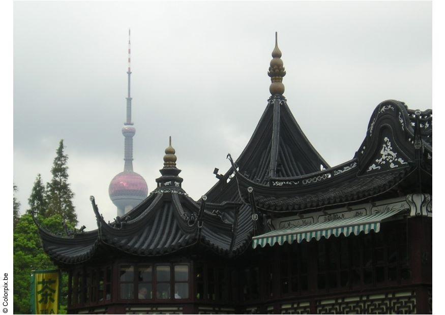 Photo shangai - ancien et nouveau