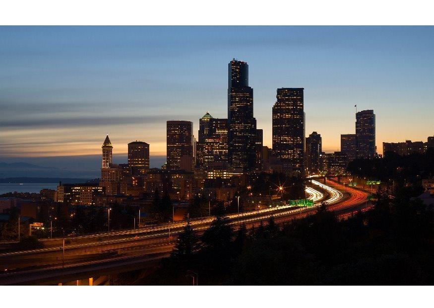 Photo ville - gratte ciel de seattle