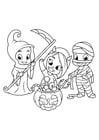 Coloriage DÃ©guisement d&#39;Halloween