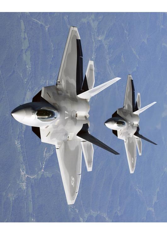 F-22A Raptor en formation