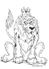 Coloriage lion